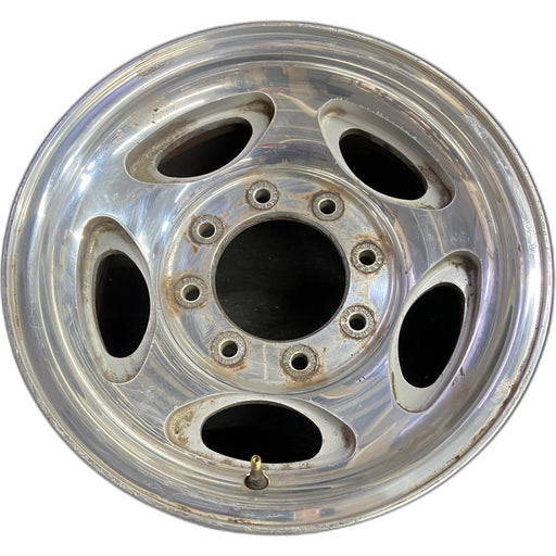 16" EXCURSION 00-05 , aluminum, 5 oval openings Original OEM Wheel Rim - Front View