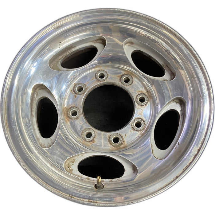 16" EXCURSION 00-05 , aluminum, 5 oval openings Original OEM Wheel Rim - Front View