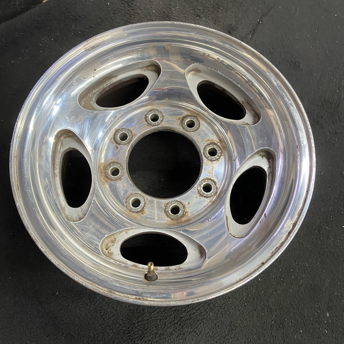 16" EXCURSION 00-05 , aluminum, 5 oval openings Original OEM Wheel Rim - Angle View