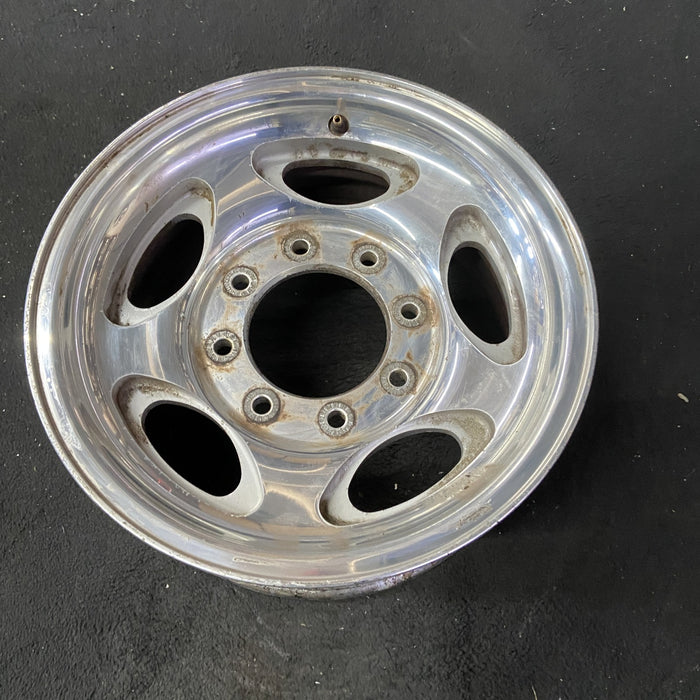 16" EXCURSION 00-05 , aluminum, 5 oval openings Original OEM Wheel Rim - Close-Up Detail