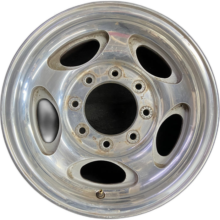 16" EXCURSION 00-05 , aluminum, 5 oval openings Original OEM Wheel Rim - Front View