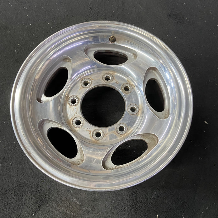 16" EXCURSION 00-05 , aluminum, 5 oval openings Original OEM Wheel Rim - Close-Up Detail
