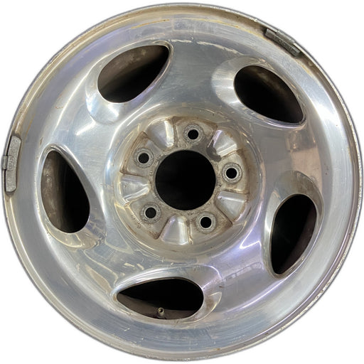16" FORD F150 PICKUP 00 12mm lugs , 16x7, aluminum, 5 ovals spokes Original OEM - Front View