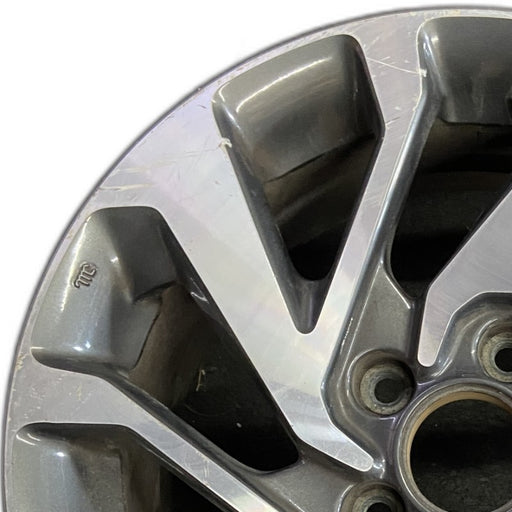 16" CIVIC 16 16x7 alloy gray inlay Sdn Original OEM Wheel Rim - Angle View
