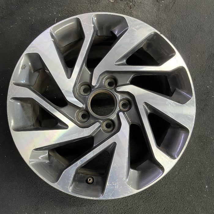 16" CIVIC 16 16x7 alloy gray inlay Sdn Original OEM Wheel Rim - Additional View