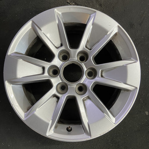 17" SIERRA 1500 PICKUP 19 , 17x8, alloy Original OEM Wheel Rim - Angle View