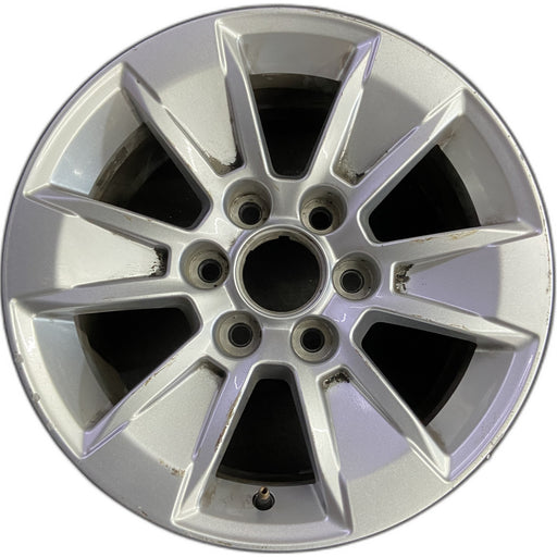 17" SIERRA 1500 PICKUP 19 , 17x8, alloy Original OEM Wheel Rim - Front View