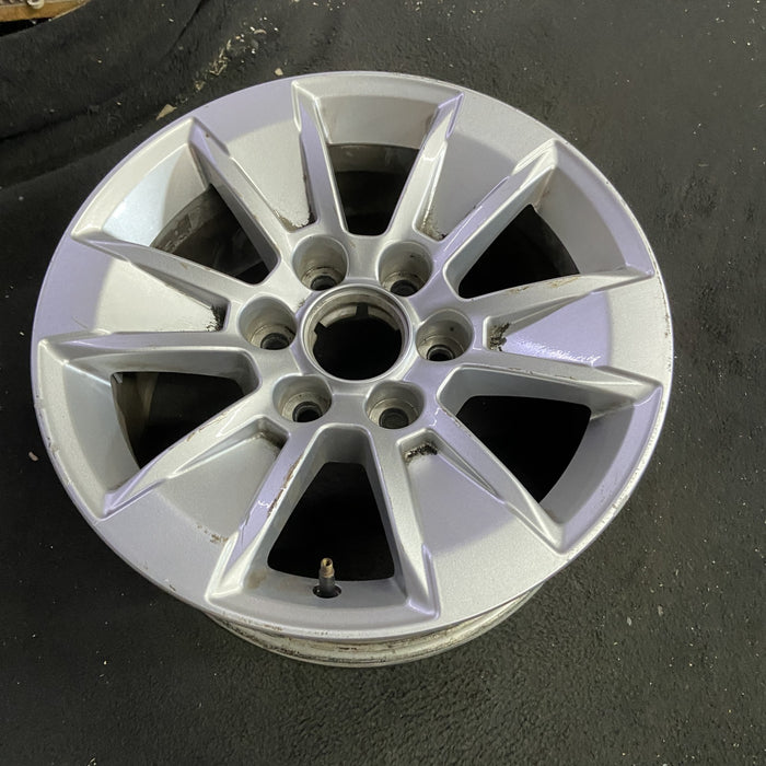 17" SIERRA 1500 PICKUP 19 , 17x8, alloy Original OEM Wheel Rim - Side Profile