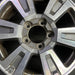 20" TUNDRA 18-21 20x8 alloy 6 spoke exposed lug nuts gray inlay Original OEM - Angle View