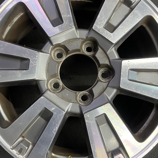 20" TUNDRA 18-21 20x8 alloy 6 spoke exposed lug nuts gray inlay Original OEM - Angle View