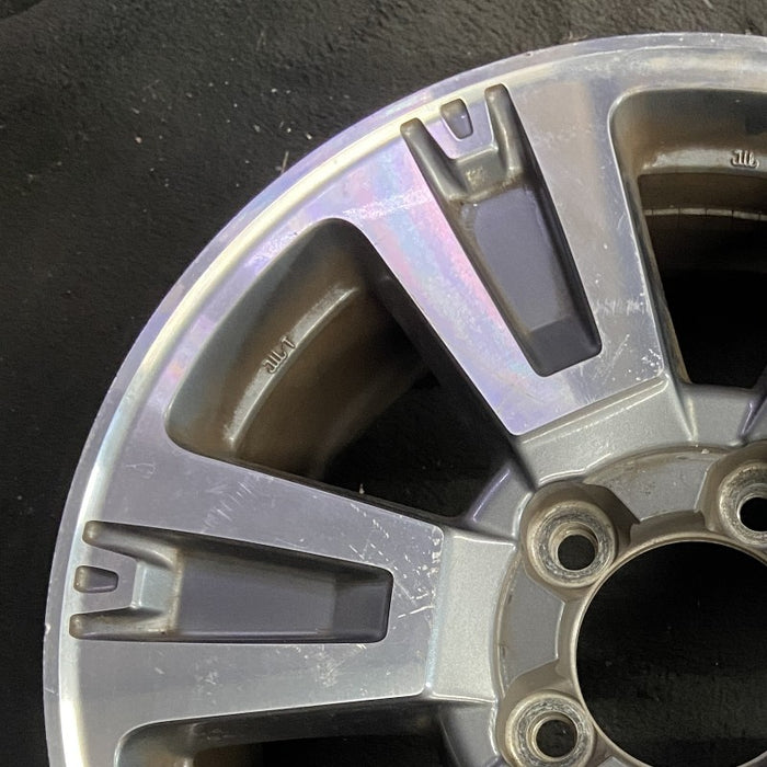 20" TUNDRA 18-21 20x8 alloy 6 spoke exposed lug nuts gray inlay Original OEM - Side Profile