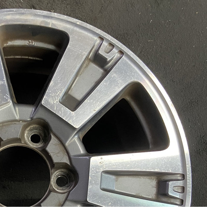 20" TUNDRA 18-21 20x8 alloy 6 spoke exposed lug nuts gray inlay Original OEM - Close-Up Detail