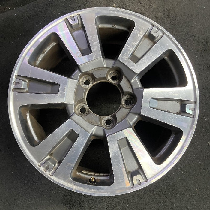 20" TUNDRA 18-21 20x8 alloy 6 spoke exposed lug nuts gray inlay Original OEM - Front View