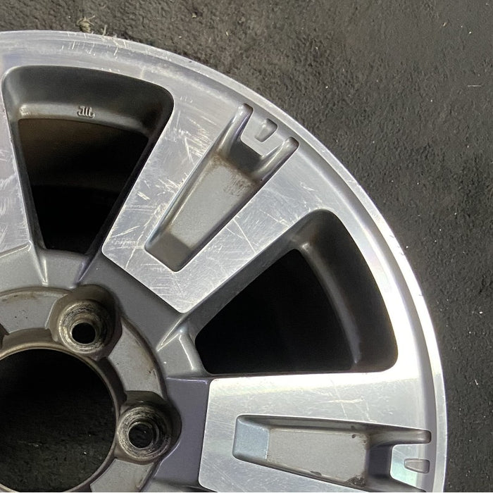 20" TUNDRA 18-21 20x8 alloy 6 spoke exposed lug nuts gray inlay Original OEM - Close-Up Detail