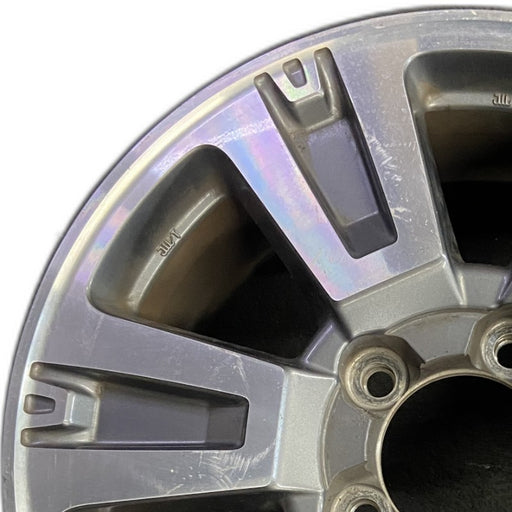 20" TUNDRA 18-21 20x8 alloy 6 spoke exposed lug nuts gray inlay Original OEM - Angle View