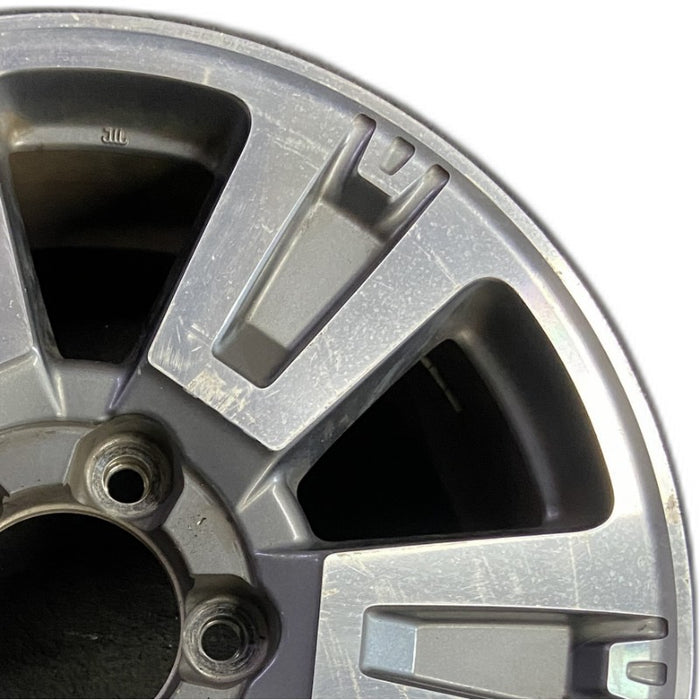 20" TUNDRA 18-21 20x8 alloy 6 spoke exposed lug nuts gray inlay Original OEM - Side Profile