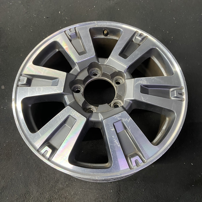 20" TUNDRA 18-21 20x8 , 6 spoke, exposed lug nuts, gray inlay Original OEM - Close-Up Detail