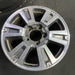 20" TUNDRA 18-21 20x8 , 6 spoke, exposed lug nuts, gray inlay Original OEM - Side Profile