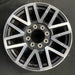 20" FORD F250SD PICKUP 17 20x8 aluminum TPMS 16 spoke 8 split spoke machined - Front View