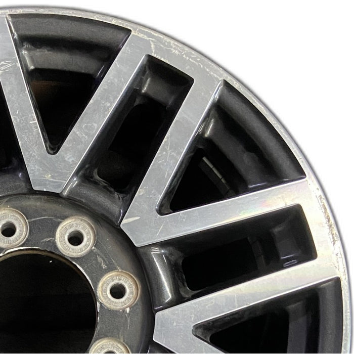 20" FORD F250SD PICKUP 17 20x8 aluminum TPMS 16 spoke 8 split spoke machined - Side Profile