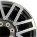 20" FORD F250SD PICKUP 17 20x8 aluminum TPMS 16 spoke 8 split spoke machined - Side Profile