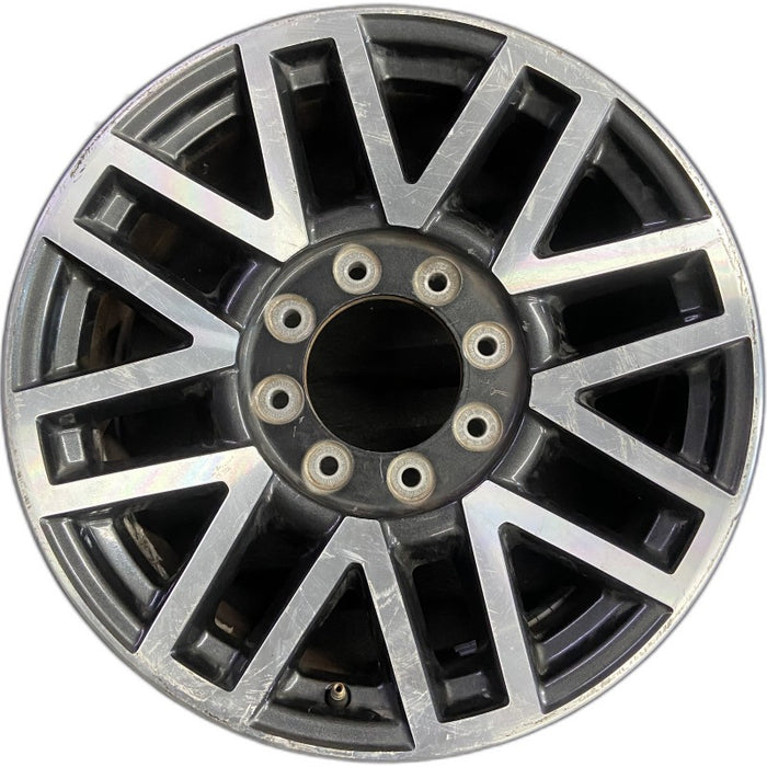 20" FORD F250SD PICKUP 17 20x8 aluminum TPMS 16 spoke 8 split spoke machined - Front View