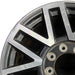 20" FORD F250SD PICKUP 17 20x8 aluminum TPMS 16 spoke 8 split spoke machined - Angle View