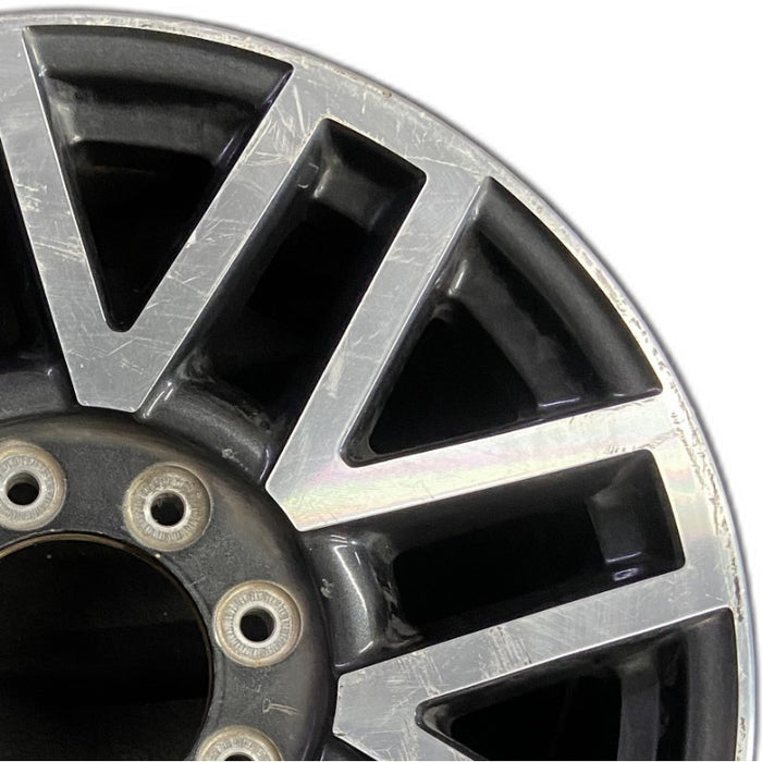 20" FORD F250SD PICKUP 17 20x8 aluminum TPMS 16 spoke 8 split spoke machined - Side Profile