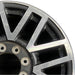 20" FORD F250SD PICKUP 17 20x8 aluminum TPMS 16 spoke 8 split spoke machined - Side Profile