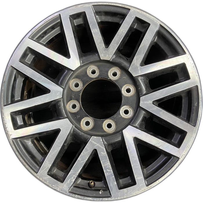 20" FORD F250SD PICKUP 17 20x8 aluminum TPMS 16 spoke 8 split spoke machined - Front View