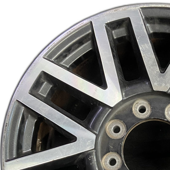 20" FORD F250SD PICKUP 17 20x8 aluminum TPMS 16 spoke 8 split spoke machined - Angle View