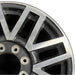 20" FORD F250SD PICKUP 17 20x8 aluminum TPMS 16 spoke 8 split spoke machined - Side Profile