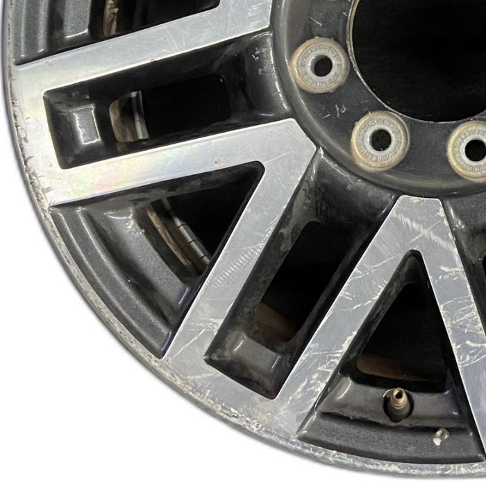 20" FORD F250SD PICKUP 17 20x8 aluminum TPMS 16 spoke 8 split spoke machined - Back View
