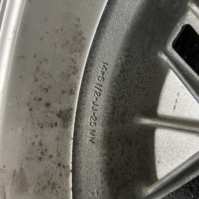14" 280ZX 79-83 14x5.5 Original OEM Wheel Rim - Back View
