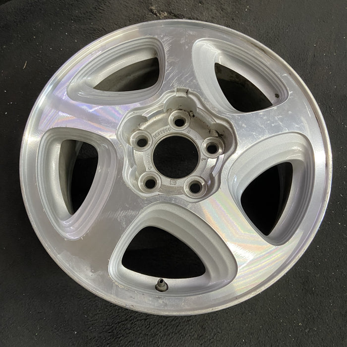16" MONTE CARLO 00 16x6.5, aluminum, 5 slot Original OEM Wheel Rim - Side Profile