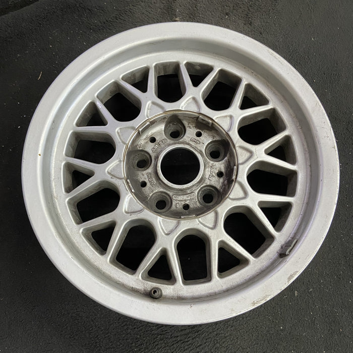 15" BMW 528i 97-00 15x7, alloy, web design Original OEM Wheel Rim - Side Profile