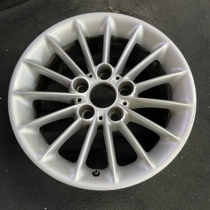 16" BMW 525i 01-03 16x7 , 15 spoke, rounded outer edge Original OEM Wheel Rim - Side Profile