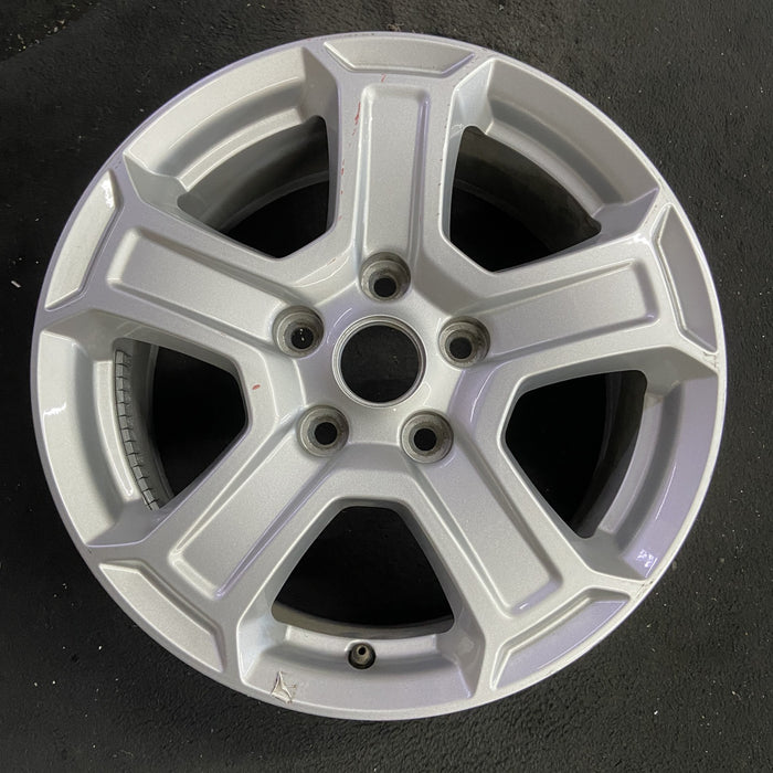 17" WRANGLER 18 VIN X , 17x7.5, , aluminum, straight spoke, w/recessed outer - Angle View