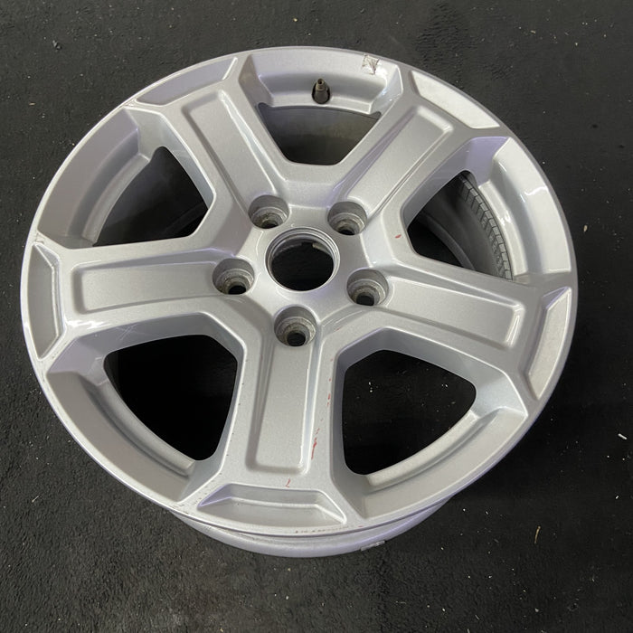 17" WRANGLER 18 VIN X , 17x7.5, , aluminum, straight spoke, w/recessed outer - Close-Up Detail