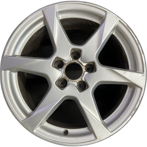 17" AUDI A4 09-11 17x7.5 , 6 spoke Original OEM Wheel Rim - Front View