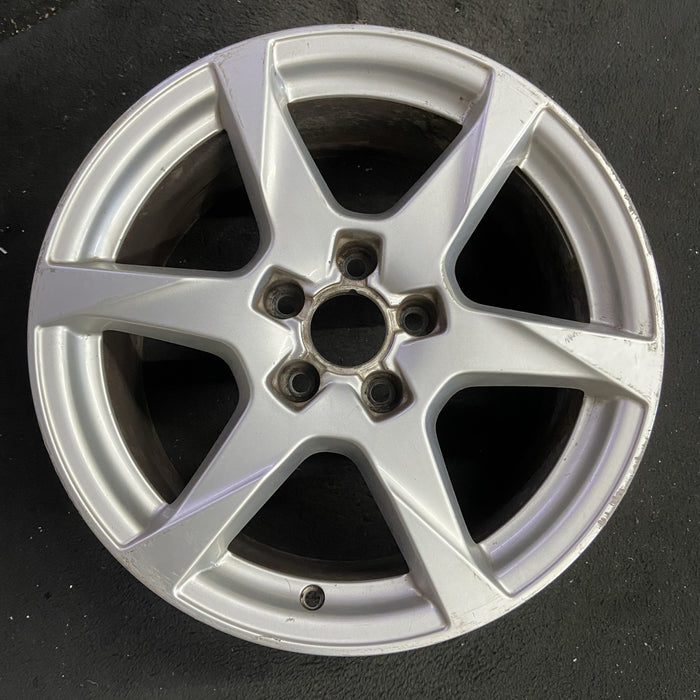 17" AUDI A4 09-11 17x7.5 , 6 spoke Original OEM Wheel Rim - Angle View
