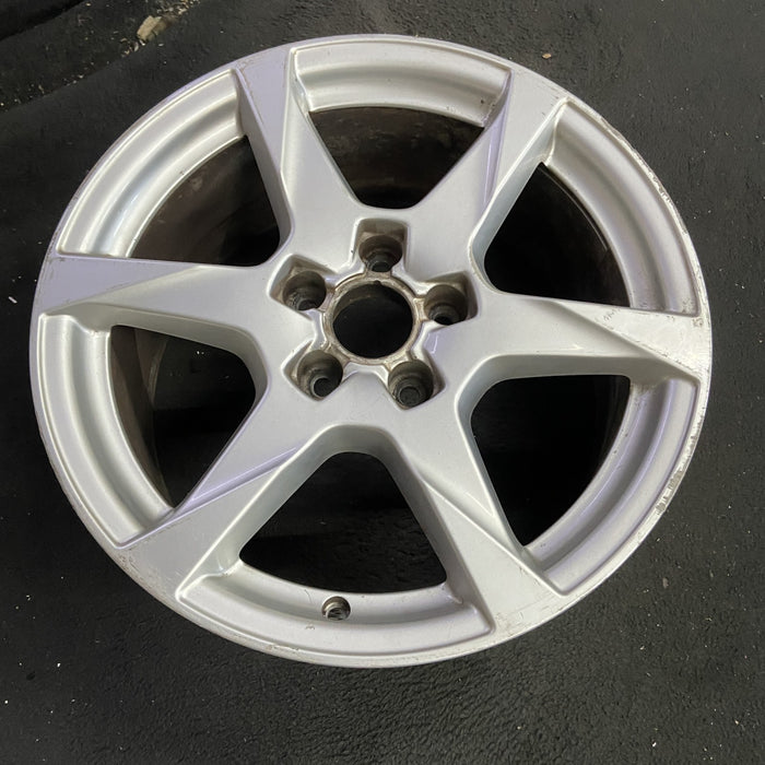 17" AUDI A4 09-11 17x7.5 , 6 spoke Original OEM Wheel Rim - Side Profile