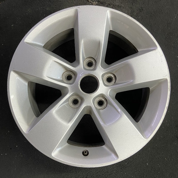 17" DODGE 1500 PICKUP 13-14 17x7 aluminum 5 spoke silver opt WFE Original OEM - Front View