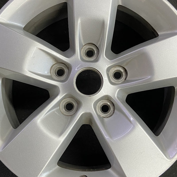 17" DODGE 1500 PICKUP 13-14 17x7 aluminum 5 spoke silver opt WFE Original OEM - Angle View