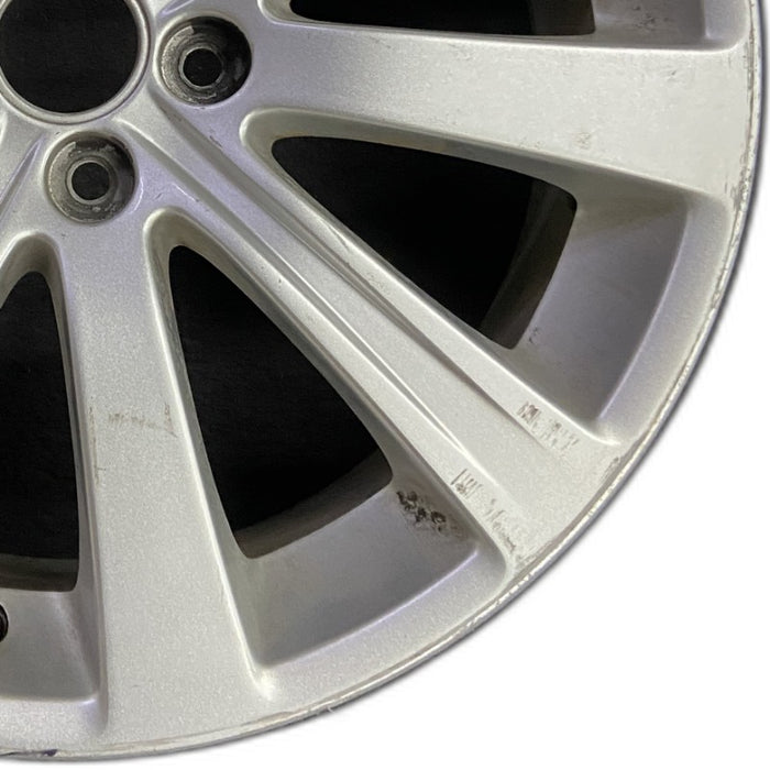 17" IMPREZA 08-11 17x7 alloy 10 spoke silver Original OEM Wheel Rim - Close-Up Detail