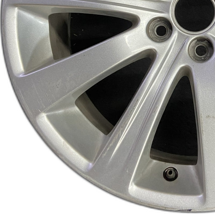 17" IMPREZA 08-11 17x7 alloy 10 spoke silver Original OEM Wheel Rim - Back View