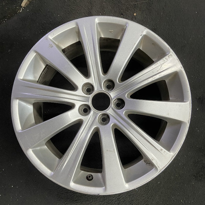 17" IMPREZA 08-11 17x7 alloy 10 spoke silver Original OEM Wheel Rim - Additional View