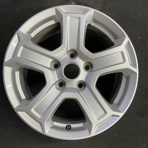 17" WRANGLER 18 VIN X , 17x7.5, , aluminum, straight spoke, w/recessed outer - Angle View