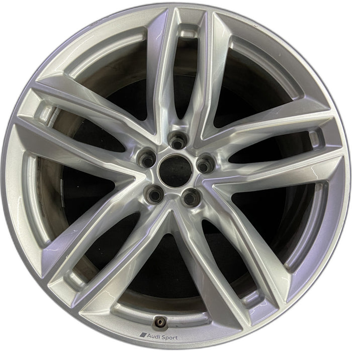 21" AUDI Q7 17-18 21x9.5 , Original OEM Wheel Rim - Front View