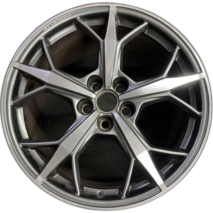 20" CORVETTE 20-22 rear 20x11 5 triple spoke gray opt Q8T Original OEM Wheel Rim - Front View